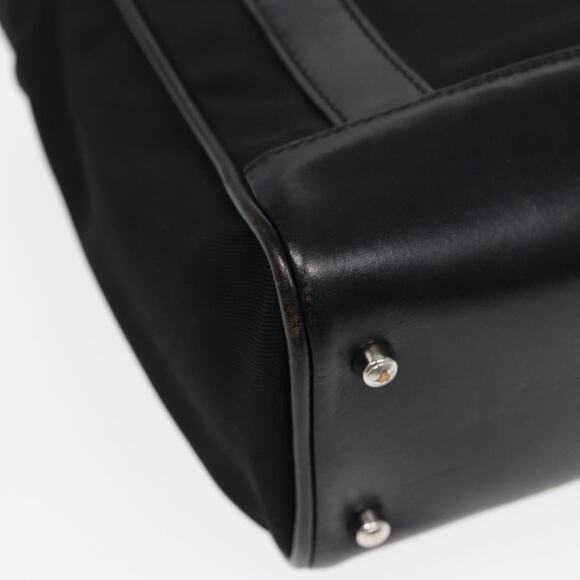 GUCCI Hand Bag Nylon Leather Black Silver 000 2854 0500 5 - Picture 11 of 16
